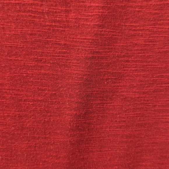 Almost Famous Red Lace-Up Short Sleeve Tee Size Small - Picture 2 of 7